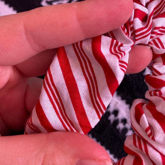 Handmade candy stripes scrunchie! - Picture 2 of 2